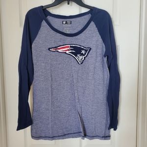 Distressed Patriots Long Sleeve Tee